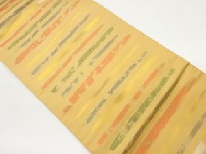 横縞模様織出し名古屋帯